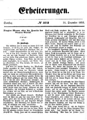 Erheiterungen (Aschaffenburger Zeitung) Samstag 31. Dezember 1853