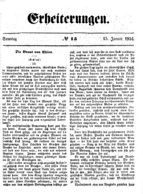 Erheiterungen (Aschaffenburger Zeitung) Sonntag 15. Januar 1854