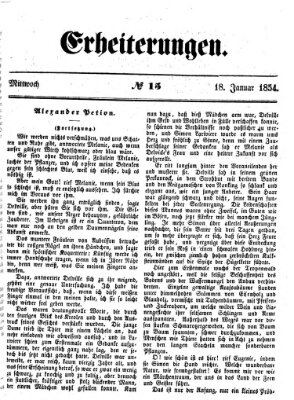 Erheiterungen (Aschaffenburger Zeitung) Mittwoch 18. Januar 1854