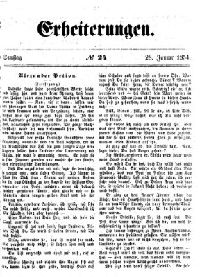 Erheiterungen (Aschaffenburger Zeitung) Samstag 28. Januar 1854