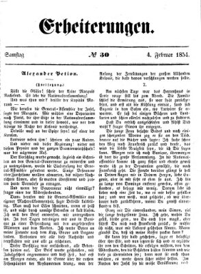 Erheiterungen (Aschaffenburger Zeitung) Samstag 4. Februar 1854