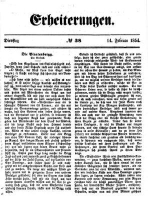 Erheiterungen (Aschaffenburger Zeitung) Dienstag 14. Februar 1854