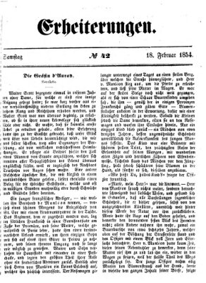 Erheiterungen (Aschaffenburger Zeitung) Samstag 18. Februar 1854