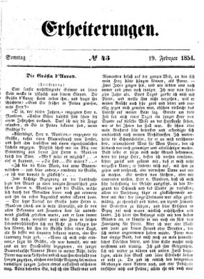 Erheiterungen (Aschaffenburger Zeitung) Sonntag 19. Februar 1854