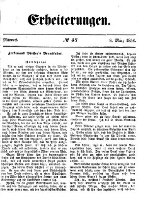 Erheiterungen (Aschaffenburger Zeitung) Mittwoch 8. März 1854