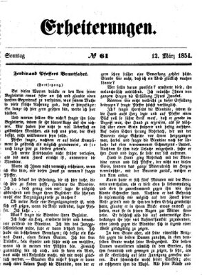 Erheiterungen (Aschaffenburger Zeitung) Sonntag 12. März 1854