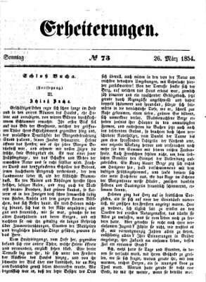 Erheiterungen (Aschaffenburger Zeitung) Sonntag 26. März 1854