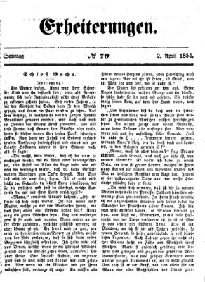 Erheiterungen (Aschaffenburger Zeitung) Sonntag 2. April 1854