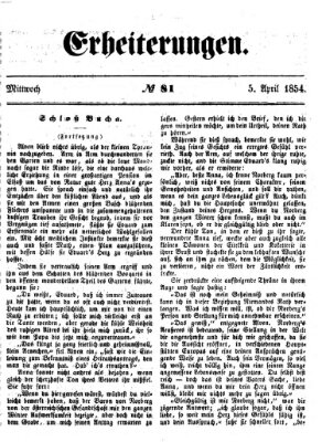 Erheiterungen (Aschaffenburger Zeitung) Mittwoch 5. April 1854