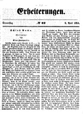 Erheiterungen (Aschaffenburger Zeitung) Donnerstag 6. April 1854