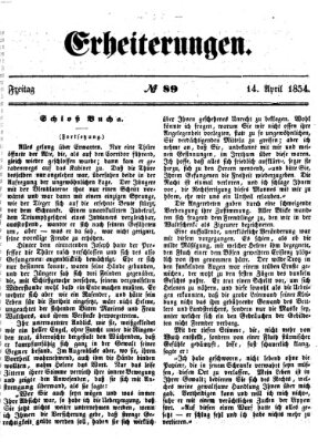 Erheiterungen (Aschaffenburger Zeitung) Freitag 14. April 1854