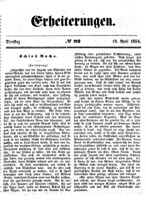 Erheiterungen (Aschaffenburger Zeitung) Dienstag 18. April 1854