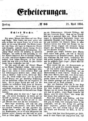 Erheiterungen (Aschaffenburger Zeitung) Freitag 21. April 1854