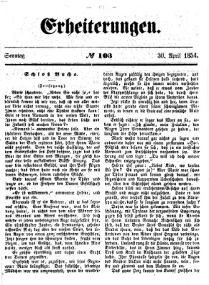 Erheiterungen (Aschaffenburger Zeitung) Sonntag 30. April 1854
