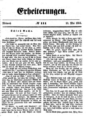 Erheiterungen (Aschaffenburger Zeitung) Mittwoch 10. Mai 1854