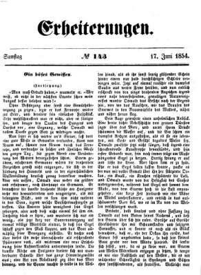 Erheiterungen (Aschaffenburger Zeitung) Samstag 17. Juni 1854