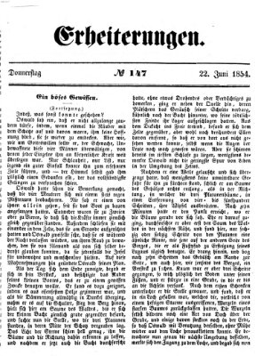 Erheiterungen (Aschaffenburger Zeitung) Donnerstag 22. Juni 1854