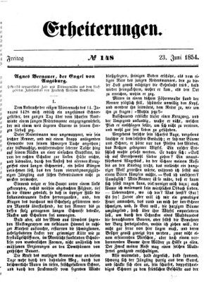 Erheiterungen (Aschaffenburger Zeitung) Freitag 23. Juni 1854