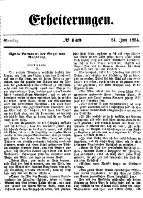 Erheiterungen (Aschaffenburger Zeitung) Samstag 24. Juni 1854