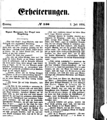 Erheiterungen (Aschaffenburger Zeitung) Sonntag 2. Juli 1854