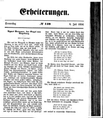 Erheiterungen (Aschaffenburger Zeitung) Donnerstag 6. Juli 1854