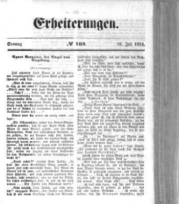 Erheiterungen (Aschaffenburger Zeitung) Sonntag 16. Juli 1854