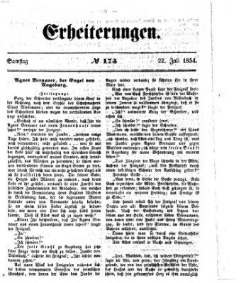 Erheiterungen (Aschaffenburger Zeitung) Samstag 22. Juli 1854