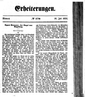 Erheiterungen (Aschaffenburger Zeitung) Mittwoch 26. Juli 1854