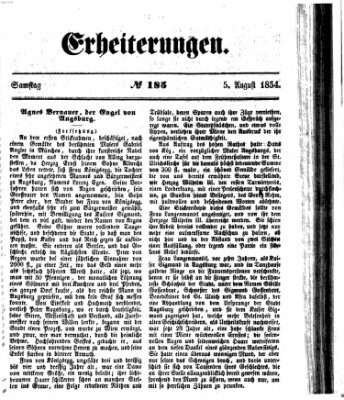 Erheiterungen (Aschaffenburger Zeitung) Samstag 5. August 1854