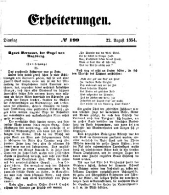 Erheiterungen (Aschaffenburger Zeitung) Dienstag 22. August 1854