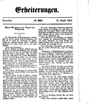 Erheiterungen (Aschaffenburger Zeitung) Donnerstag 24. August 1854