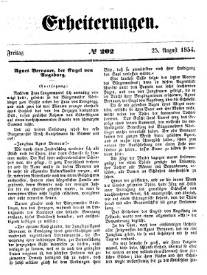 Erheiterungen (Aschaffenburger Zeitung) Freitag 25. August 1854