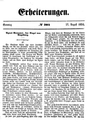 Erheiterungen (Aschaffenburger Zeitung) Sonntag 27. August 1854