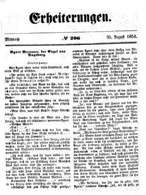 Erheiterungen (Aschaffenburger Zeitung) Mittwoch 30. August 1854