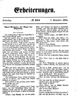 Erheiterungen (Aschaffenburger Zeitung) Donnerstag 7. September 1854