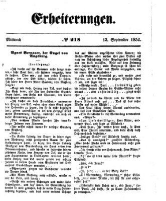 Erheiterungen (Aschaffenburger Zeitung) Mittwoch 13. September 1854