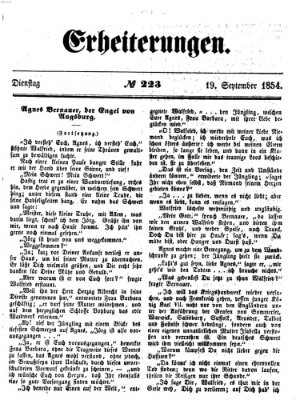 Erheiterungen (Aschaffenburger Zeitung) Dienstag 19. September 1854