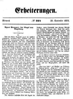 Erheiterungen (Aschaffenburger Zeitung) Mittwoch 20. September 1854