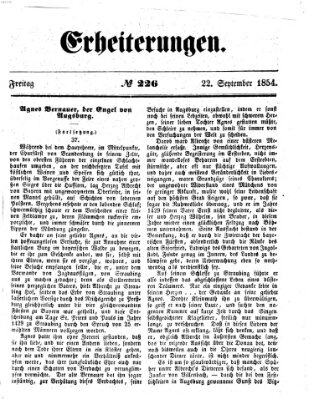 Erheiterungen (Aschaffenburger Zeitung) Freitag 22. September 1854