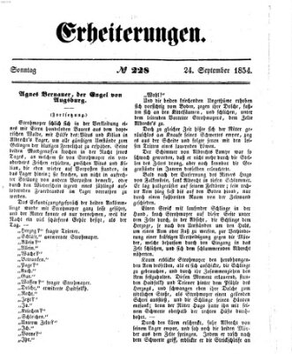 Erheiterungen (Aschaffenburger Zeitung) Sonntag 24. September 1854