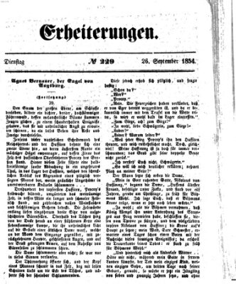 Erheiterungen (Aschaffenburger Zeitung) Dienstag 26. September 1854