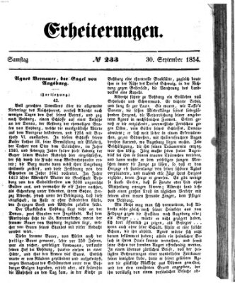 Erheiterungen (Aschaffenburger Zeitung) Samstag 30. September 1854