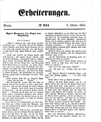 Erheiterungen (Aschaffenburger Zeitung) Montag 9. Oktober 1854