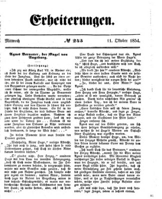 Erheiterungen (Aschaffenburger Zeitung) Mittwoch 11. Oktober 1854