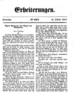 Erheiterungen (Aschaffenburger Zeitung) Donnerstag 12. Oktober 1854