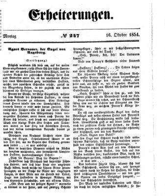 Erheiterungen (Aschaffenburger Zeitung) Montag 16. Oktober 1854