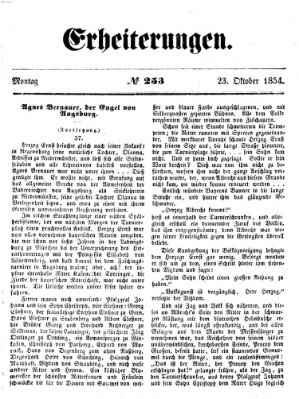 Erheiterungen (Aschaffenburger Zeitung) Montag 23. Oktober 1854