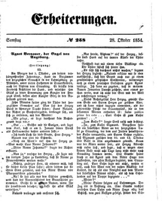 Erheiterungen (Aschaffenburger Zeitung) Samstag 28. Oktober 1854