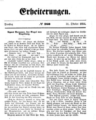 Erheiterungen (Aschaffenburger Zeitung) Dienstag 31. Oktober 1854