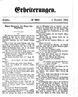 Erheiterungen (Aschaffenburger Zeitung) Samstag 4. November 1854